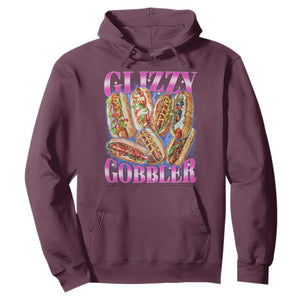 Glizzy Gobbler Hot Dog Meme Hoodie Meme Hilarious Hotdog Glizzy Lovers TS10 Maroon Print Your Wear