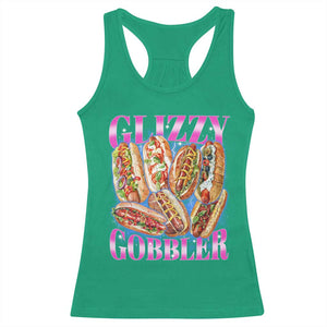 Glizzy Gobbler Hot Dog Meme Racerback Tank Top Meme Hilarious Hotdog Glizzy Lovers TS10 Irish Green Print Your Wear