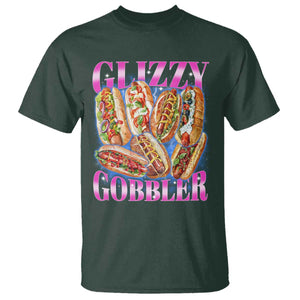Glizzy Gobbler Hot Dog Meme T Shirt Meme Hilarious Hotdog Glizzy Lovers TS10 Dark Forest Green Print Your Wear