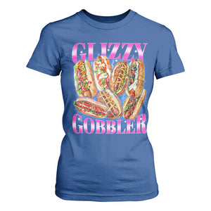 Glizzy Gobbler Hot Dog Meme T Shirt For Women Meme Hilarious Hotdog Glizzy Lovers TS10 Royal Blue Print Your Wear
