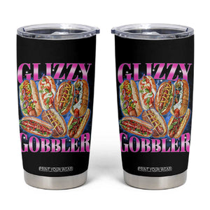 Glizzy Gobbler Hot Dog Meme Tumbler Cup Meme Hilarious Hotdog Glizzy Lovers TS10 Black Print Your Wear