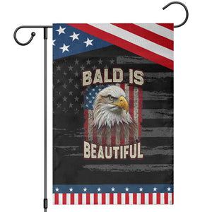 American Flag Bald Eagle Garden Flag Bald Is Beautiful Retro 4th of July Independence Day TS10 Distressed Black Blue Print Your Wear