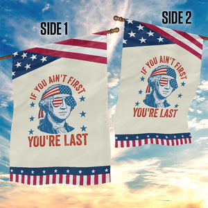 Funny 4th Of July Garden Flag George Washington Stay Strapped Or Get Clapped TS10 Print Your Wear