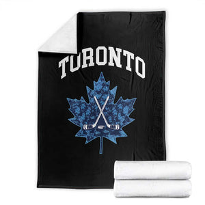 Vintage Canada Hockey Throw Blanket Maple Leafs TS10 Black Print Your Wear