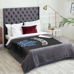 Vintage Canada Hockey Throw Blanket Maple Leafs TS10 Print Your Wear