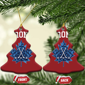 Vintage Canada Hockey Christmas Ornament Maple Leafs TS10 Christmas Tree Red Print Your Wear