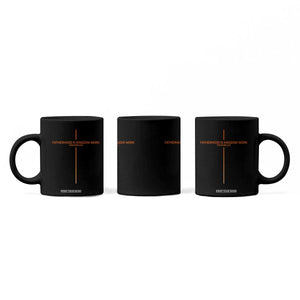 Fatherhood Is Kingdom Work Coffee Mug Vintage Christian Dad Cross
