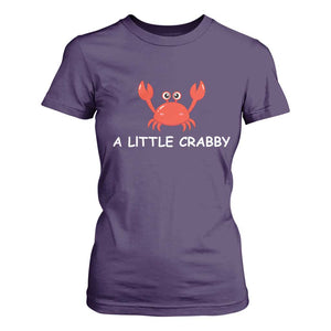 A Little Crabby T Shirt For Women Minimalist Beach Meme Summer Aesthetic