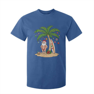 Funny Christmas In July Beach T Shirt For Kid Mankini Santa Summer Swimsuit Summer Holiday Vacation Graphic TS10 Royal Blue Print Your Wear