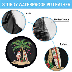 Funny Christmas In July Beach Spare Tire Cover Mankini Santa Summer Swimsuit Summer Holiday Vacation Graphic TS10 Print Your Wear
