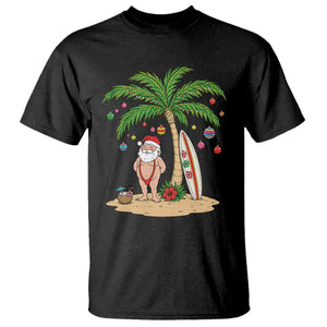 Funny Christmas In July Beach T Shirt Mankini Santa Summer Swimsuit Summer Holiday Vacation Graphic TS10 Black Print Your Wear