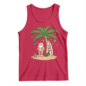 Funny Christmas In July Beach Tank Top Mankini Santa Summer Swimsuit Summer Holiday Vacation Graphic TS10 Red Print Your Wear