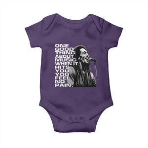 Vintage Marley Baby Onesie Jamaica Jamaican Rasta Reggage Music TS10 Purple Print Your Wear