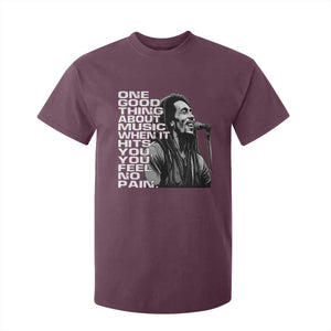 Vintage Marley T Shirt For Kid Jamaica Jamaican Rasta Reggage Music TS10 Maroon Print Your Wear