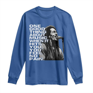 Vintage Marley Long Sleeve Shirt Jamaica Jamaican Rasta Reggage Music TS10 Royal Blue Print Your Wear