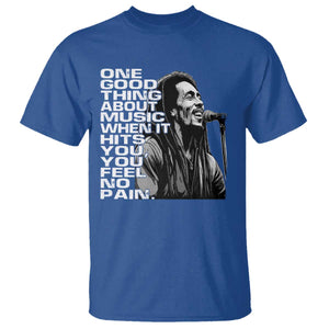 Vintage Marley T Shirt - Jamaica Jamaican Rasta Reggae Music Legend Tee TS10 Royal Blue Print Your Wear