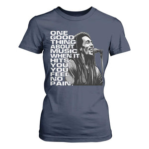 Vintage Marley T Shirt For Women Jamaica Jamaican Rasta Reggage Music TS10 Navy Print Your Wear