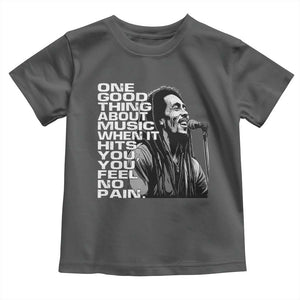 Vintage Marley Toddler T Shirt Jamaica Jamaican Rasta Reggage Music TS10 Dark Heather Print Your Wear