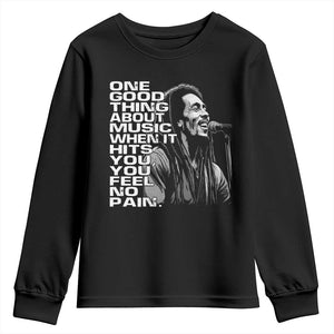 Vintage Marley Youth Sweatshirt Jamaica Jamaican Rasta Reggage Music TS10 Black Print Your Wear