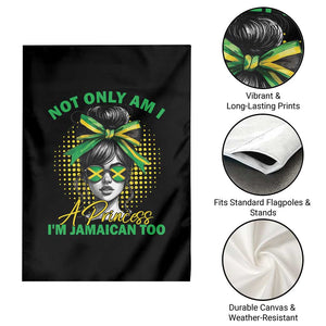 Jamaican Girl Garden Flag Messy Bun Not Only Am I A Princess Im Jamaican Too TS10 Print Your Wear