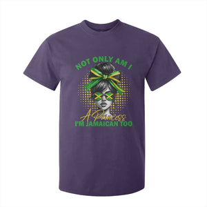 Jamaican Girl T Shirt For Kid Messy Bun Not Only Am I A Princess Im Jamaican Too TS10 Purple Print Your Wear