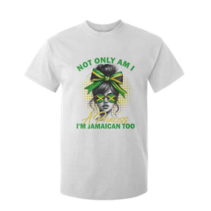 Jamaican Girl T Shirt For Kid Messy Bun Not Only Am I A Princess Im Jamaican Too TS10 White Print Your Wear