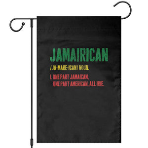 Funny Jamaican American Garden Flag Retro Jamairican Roots TS10 Black Print Your Wear
