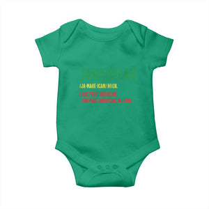 Funny Jamaican American Baby Onesie Retro Jamairican Roots TS10 Irish Green Print Your Wear