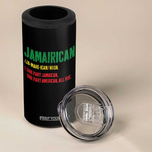 Funny Jamaican American 4 in 1 Can Cooler Tumbler Retro Jamairican Roots TS10 Print Your Wear