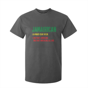 Funny Jamaican American T Shirt For Kid Retro Jamairican Roots TS10 Dark Heather Print Your Wear