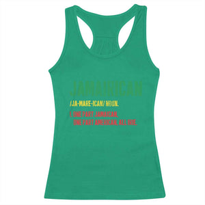 Funny Jamaican American Racerback Tank Top Retro Jamairican Roots TS10 Irish Green Print Your Wear