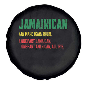Funny Jamaican American Spare Tire Cover Retro Jamairican Roots TS10 Print Your Wear