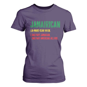 Funny Jamaican American T Shirt For Women Retro Jamairican Roots TS10 Purple Print Your Wear