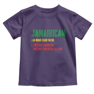Funny Jamaican American Toddler T Shirt Retro Jamairican Roots TS10 Purple Print Your Wear