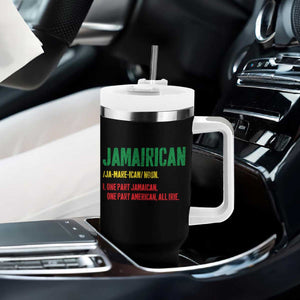 Funny Jamaican American Tumbler With Handle Retro Jamairican Roots TS10 Print Your Wear