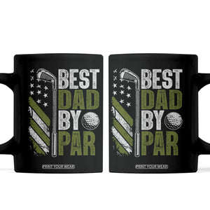 Best Dad By Par Coffee Mug Dad Golf Fathers Day Gift American Flag TS10 Black Print Your Wear