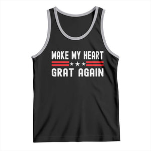Funny Open Heart Surgery Recovery Tank Top Make My Heart Great Again TS10 Black Athletic Heather Print Your Wear
