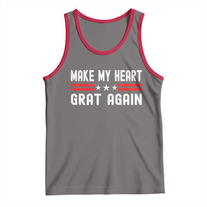 Funny Open Heart Surgery Recovery Tank Top Make My Heart Great Again TS10 Deep Heather Red Print Your Wear