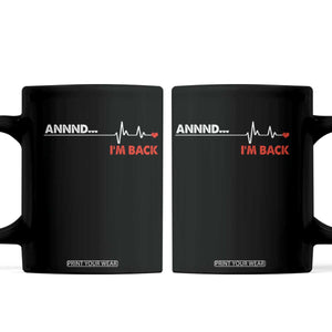 Cool Heart Surgery Survivor Coffee Mug Coronary Bypass Artery Open Heart Diseases Surgery Heartbeat TS10 Black Print Your Wear