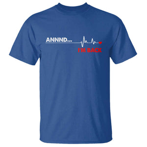 Cool Heart Surgery Survivor T Shirt - Coronary Bypass Artery Open Heart Surgery Heartbeat Tee TS10 Royal Blue Print Your Wear