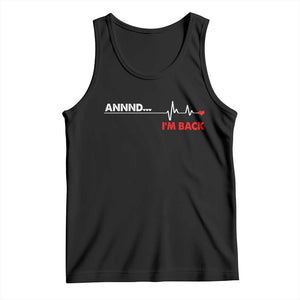 Cool Heart Surgery Survivor Tank Top Coronary Bypass Artery Open Heart Diseases Surgery Heartbeat TS10 Black Print Your Wear