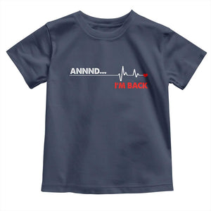 Cool Heart Surgery Survivor Toddler T Shirt Coronary Bypass Artery Open Heart Diseases Surgery Heartbeat TS10 Navy Print Your Wear