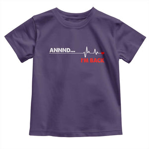 Cool Heart Surgery Survivor Toddler T Shirt Coronary Bypass Artery Open Heart Diseases Surgery Heartbeat TS10 Purple Print Your Wear