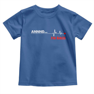 Cool Heart Surgery Survivor Toddler T Shirt Coronary Bypass Artery Open Heart Diseases Surgery Heartbeat TS10 Royal Blue Print Your Wear
