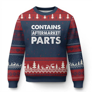 Bionic Aftermarket Parts Ugly Christmas Sweater Knee And Hip Replacement Surgery Recovery Get Well Soon Gift TS10 Navy Red Print Your Wear