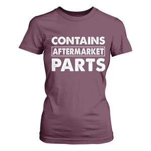 Bionic Aftermarket Parts T Shirt For Women Knee And Hip Replacement Surgery Recovery Get Well Soon Gift TS10 Maroon Print Your Wear