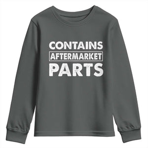 Bionic Aftermarket Parts Youth Sweatshirt Knee And Hip Replacement Surgery Recovery Get Well Soon Gift TS10 Dark Heather Print Your Wear