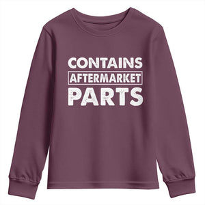 Bionic Aftermarket Parts Youth Sweatshirt Knee And Hip Replacement Surgery Recovery Get Well Soon Gift TS10 Maroon Print Your Wear