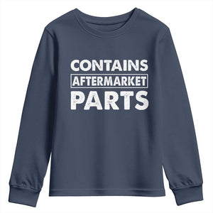 Bionic Aftermarket Parts Youth Sweatshirt Knee And Hip Replacement Surgery Recovery Get Well Soon Gift TS10 Navy Print Your Wear