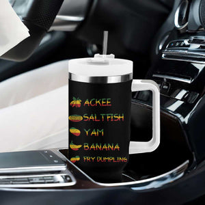 Jamaican National Dish Tumbler With Handle Ackee Saltfish Yardie Jamaican Culture Pride Apparel TS10 Print Your Wear